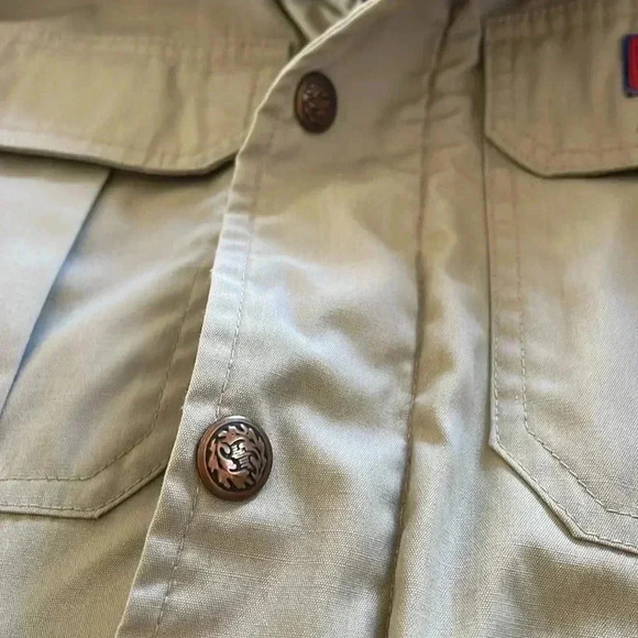 Vintage Outwest Women’s Bomber Jacket S Neutral Tan With Shearling Collar Coat - Picture 5 of 15